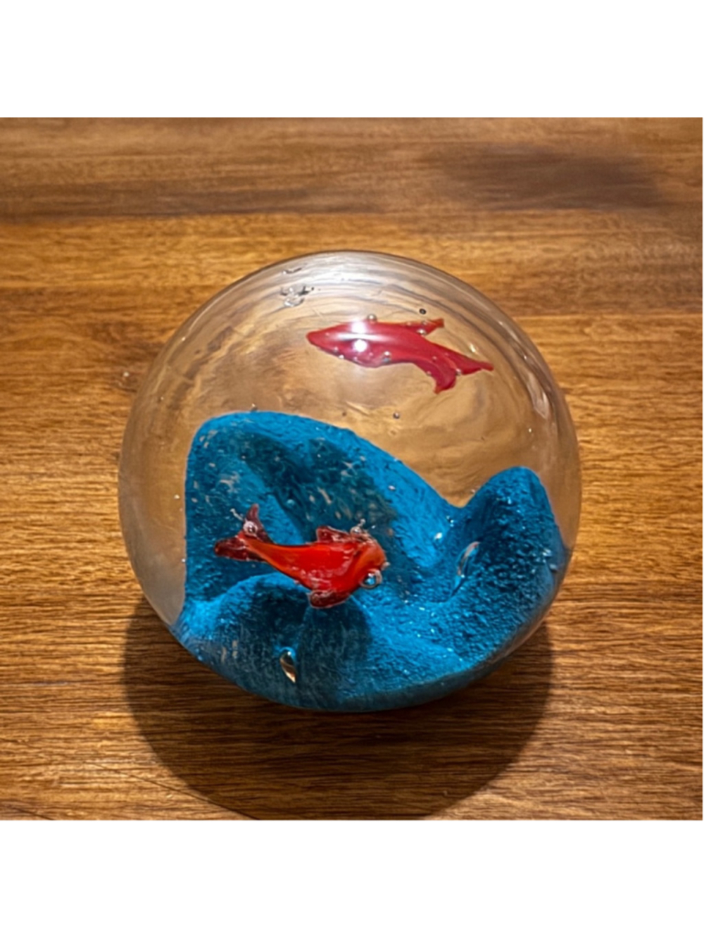 1-Glass Paperweight Collectible